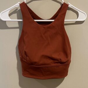 Lululemon Wunder Train Longline Bra Medium Support Sz 4 W2CNSS